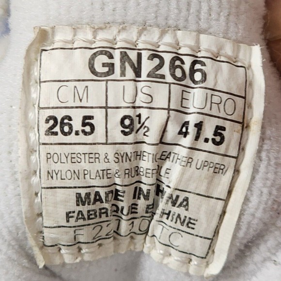 Asics Women's GN266 Track & Field White / Blue spikes running shoes Size 9.5 - Picture 11 of 11